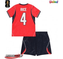 Anglia Declan Rice #4 Koszulka Wyjazdowa dzieci MŚ 2026 Krótki Rękaw (+ krótkie spodenki)